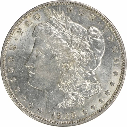 1903 Morgan Silver Dollar AU Slider Uncertified #459