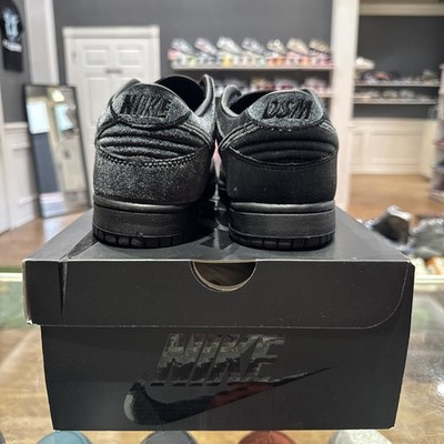 Nike Dunk Low x Dover Street Market *Triple Black* Velvet, Men's