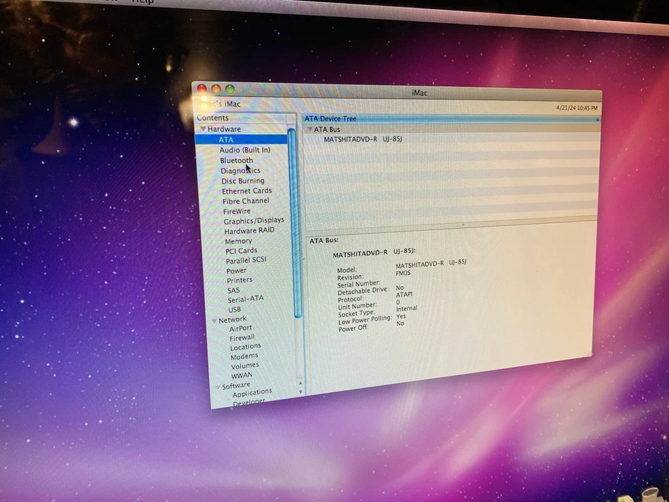 Apple iMac 20" (Mid 2007) – 2.0GHz Core 2 Duo, 3GB RAM, 250GB HDD, 10.6 A1224 - Image 2 of 4