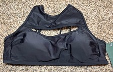 Wild Fable Black Bikini TOp w/ Removable Pads. Size: Small 4-6 