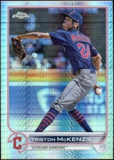 2022 Topps Chrome Triston McKenzie #142 Prism Refractor