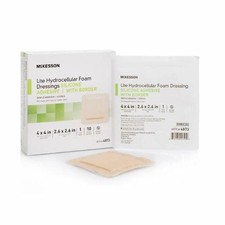 Thin Silicone Foam Dressing 4X4 Inch Sterile 1 Each