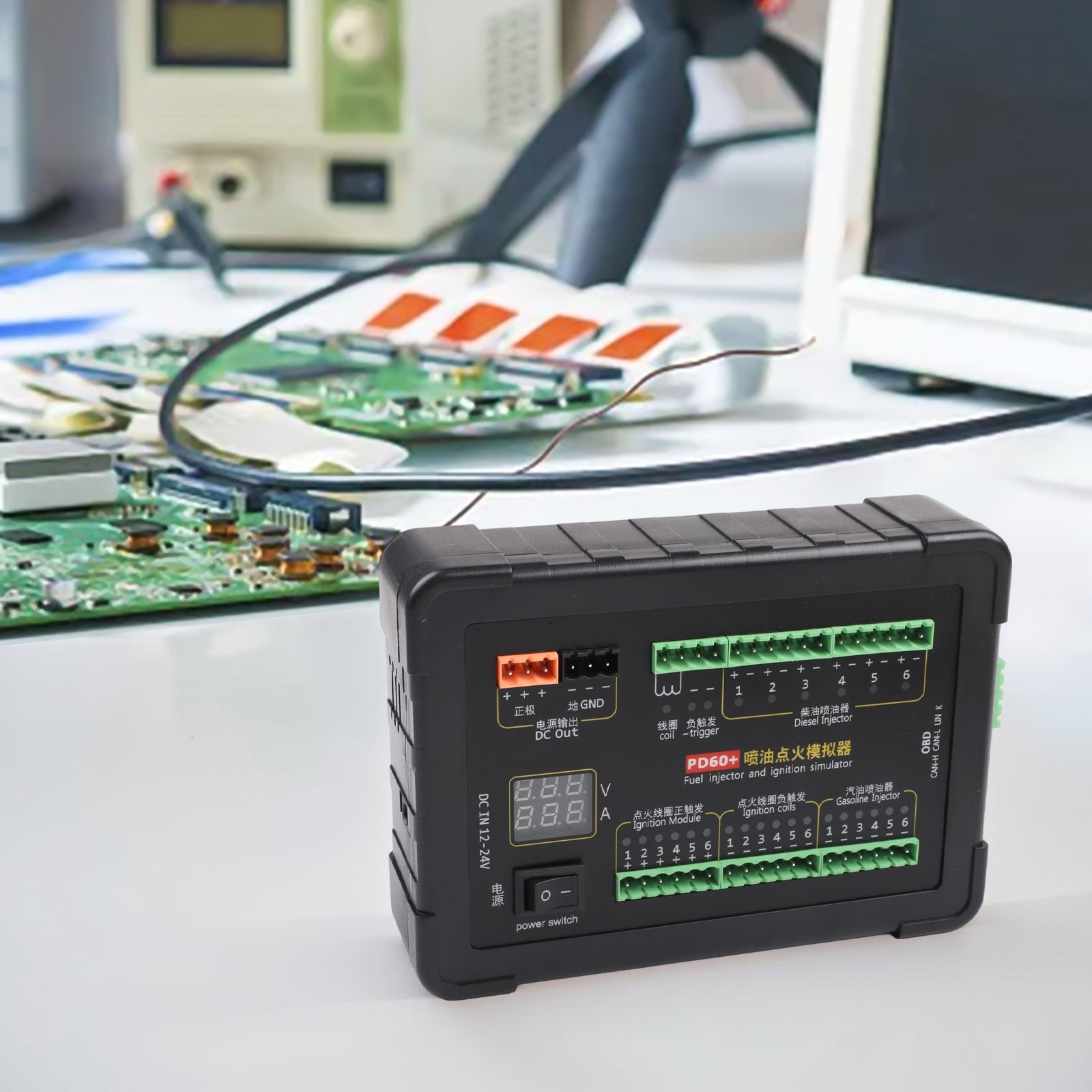 PD60 ECU Testing Equipment For Efficient Injector And Ignition Simulation