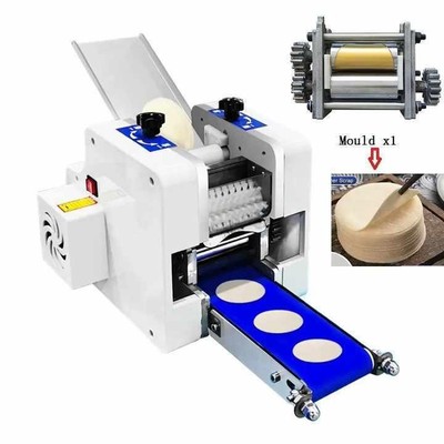 80mm Commercial Automatic Dumpling Skin Machine & 1x Mold 140W 220V
