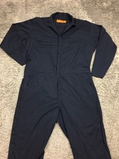 Red Kap Coveralls Mens XL Reg Navy Blue Workwear Utility Jumpsuit Uniform