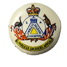 WW1  Limbless Soldiers Association Appeal Australia  1" Celluloid Pinback