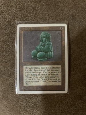 1993 Magic the Gathering Jade Statue Playing Card