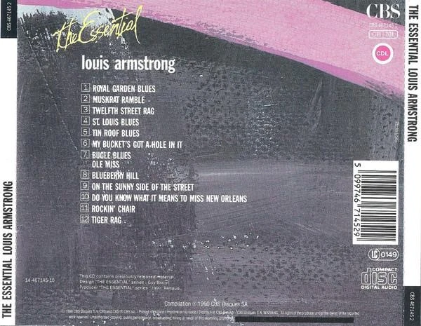 Louis Armstrong Essential Louis Armstrong CD Niederlande CBS 1990 CBS4671452 - Bild 2 von 3