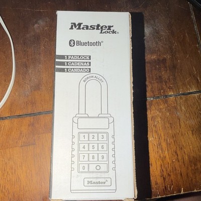 Master Lock 6400LJENT Bluetooth Weather Resistant Padlock Black