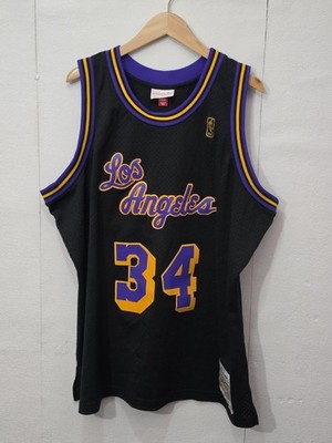 Mitchell & Ness Shaquille O'Neal Lakers 1996-97 Jersey Black Swingman Size 2XL