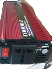 Inverter 2000W 12V-220V per Auto, Camper, Barca, PC con Presa USB Tasto On e Off