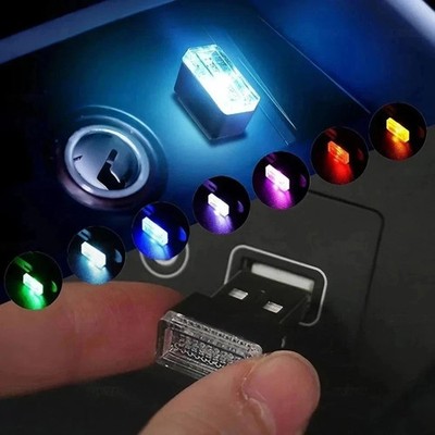 Color Mini USB LED Auto Licht Innenraum Stimmung Neon Nächte Atmosphäre Ambiente Lampe