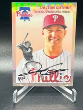 2023 TOPPS CHROME PLATINUM DALTON GUTHRIE ROSE GOLD REFRACTOR 15/75 PHILLIES 117