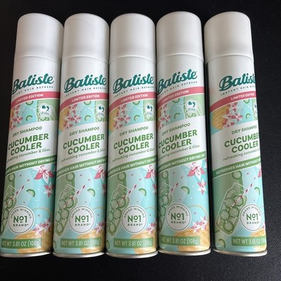 5x Batiste Limited Edition Dry Shampoo Cucumber Cooler 3.81 oz each