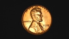 1955-S Lincoln Wheat Cent Gem BU Red, Repunched Mintmark Error S/S + Doubling