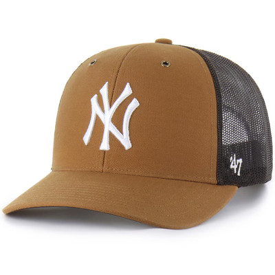 New York Yankees Carhartt x '47 Trucker Adjustable Snapback Hat