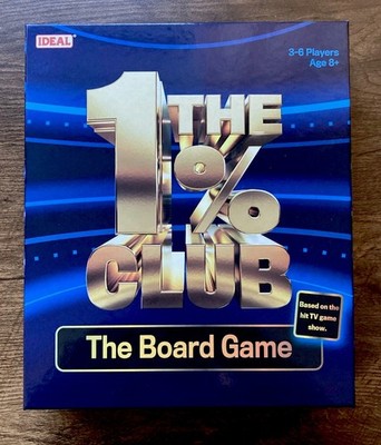 Das 1% Prozent Club Brettspiel ITV Quiz Familie 3-6 Plyrs 8+