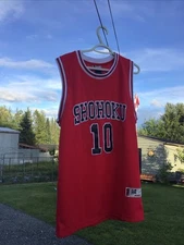 Inoue Takehiko Official SHOHOKU Slam Dunk Anime Jersey HANAMICHI SAKURAGI #10