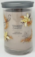 Yankee Candle VANILLA CRÈME BRULEE Large 2-Wick Tumbler Candle, 20oz