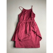 Lulu's Cocktail Mini Dress Size Medium Spaghetti Strap Wine