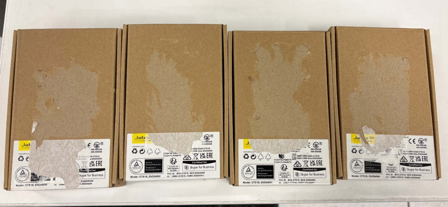 Jabra Stealth UC Wireless Bluetooth Mono Headset w/ Case & USB