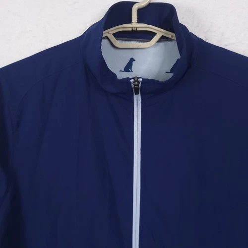 Finn Ryan Full Zip Jacket Mens XL Navy Blue Bank of England Golf Windbreaker image 10