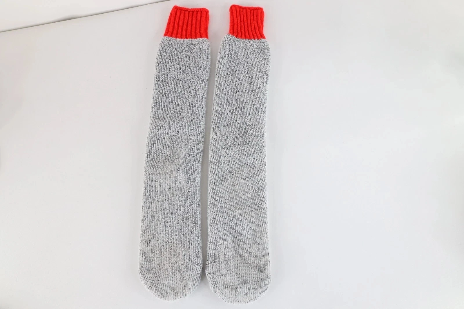 Vtg 70s Streetwear Blank Wool Blend Knit Hunting Hiking Mountain Boot Socks Lrg