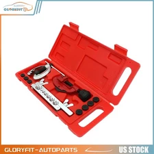 7 Dies Double Flare Flaring Tube Brake Lines Pipe Air Conditioning Tools Kit Set