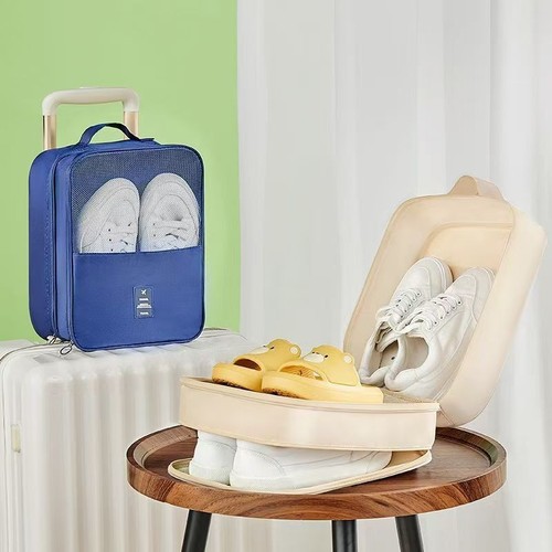 Travel Shoe Bag Easy Carry Portable Organizer Multi-function Zipper Storage - Picture 2 of 10