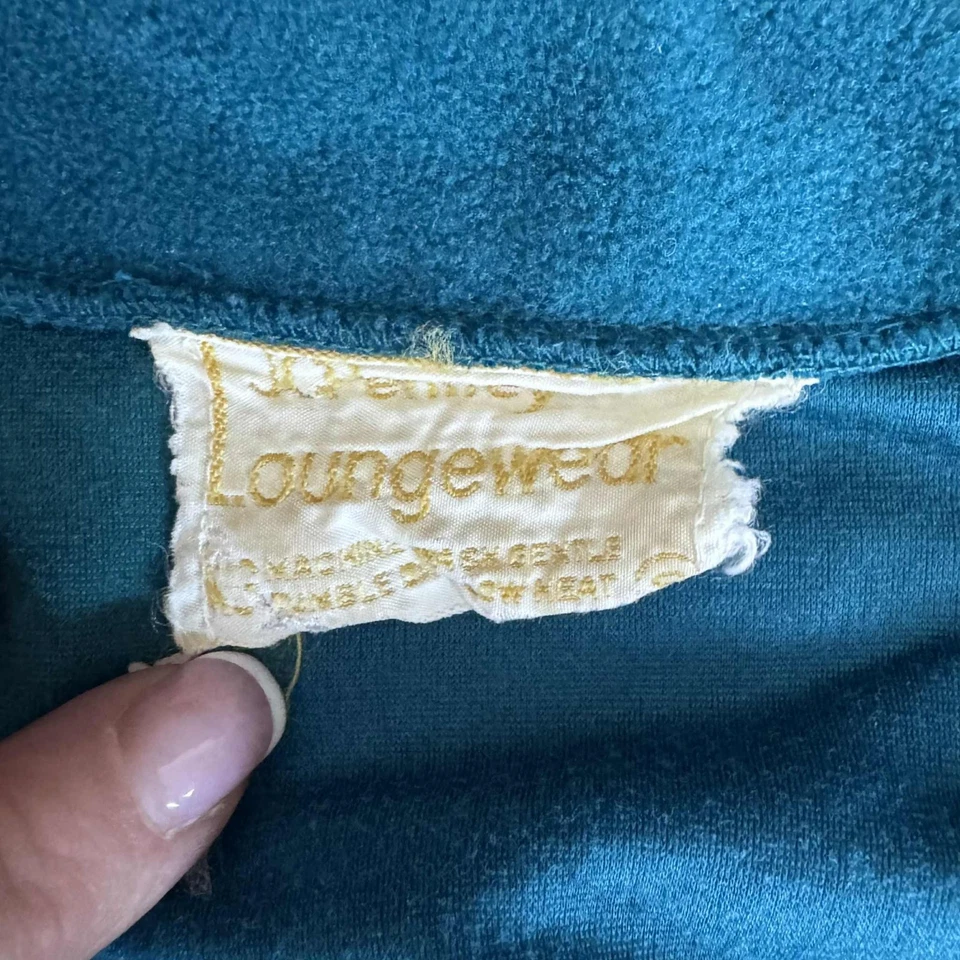 Bata de mujer JC Penny Loundgewear vintage con cinturón pequeña Foto 4 de 4