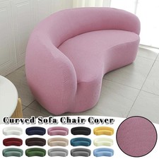 UK STORE Semi-Circular Curved Sofa Cover Stretch Couch Slipcover Sofa Protector