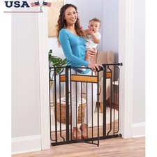 Extra Tall Safety Gate 29 to 41.5in Wide Adjustable Pressure Mount Kids Pets New