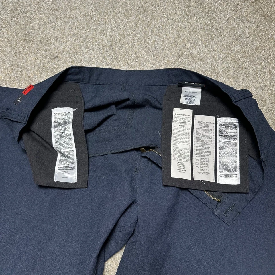 Workrite FR Nomex 2112 Flame Resistant Pants Mens Blue Work Utility HRC 1 38x29 - Image 2 of 4