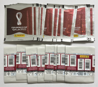 Panini QATAR World Cup 2022 SEALED Football Sticker Packets x25 (Excellent)