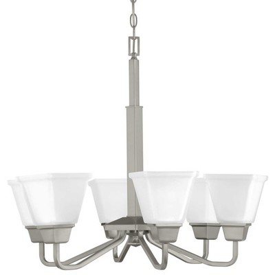 Progress Lighting P400119 Nickel Clifton Heights 6-Light 26''W Chandelier