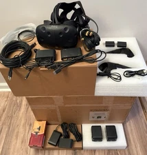 HTC Vive VR Headset Complete Set Full Kit System Virtual Reality - Still OEM Box