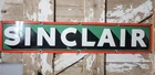VINTAGE SINCLAIR PORCELAIN SIGN OLD GAS 5FT GASOLINE MOTOR OIL SERVICE GARAGE