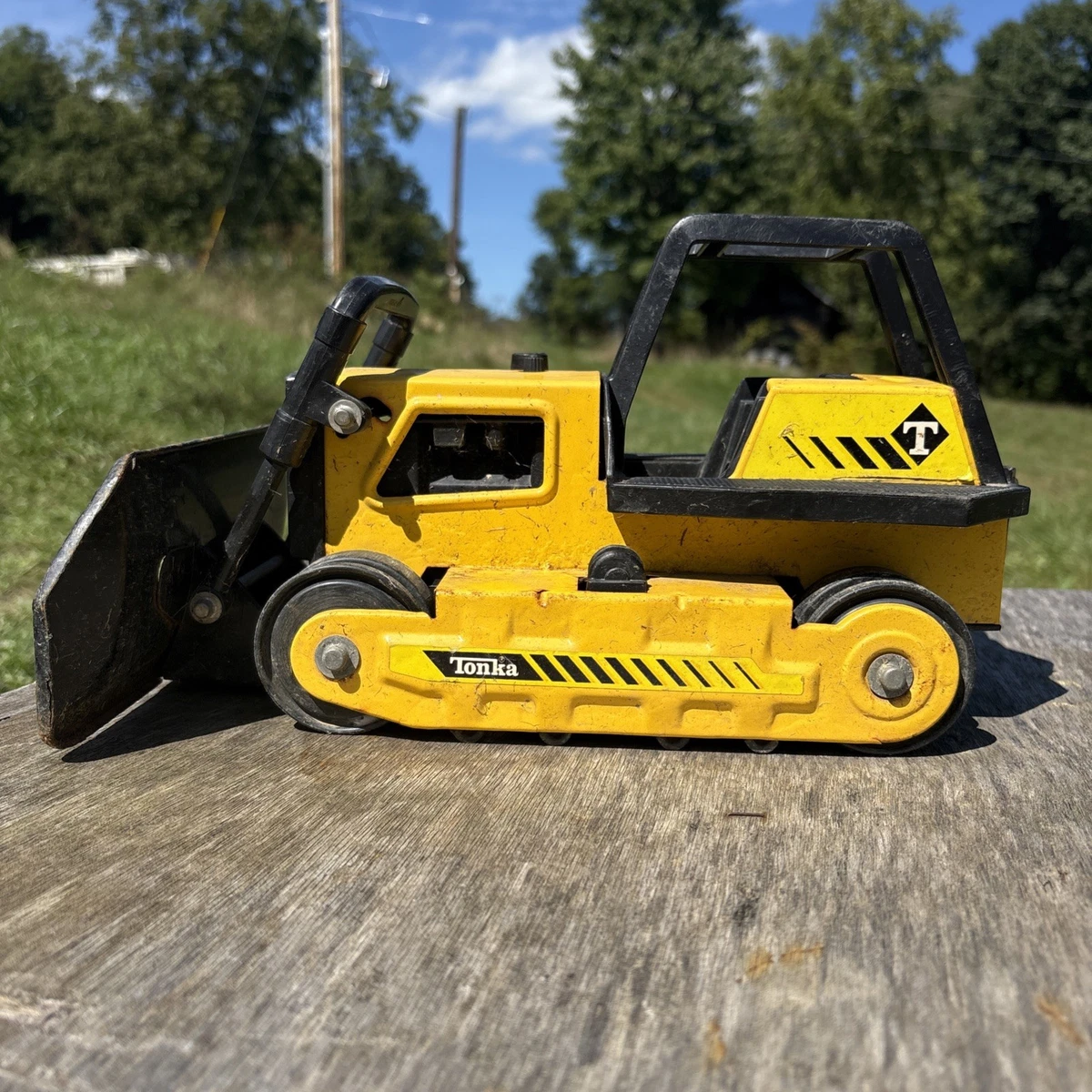 Tonka ショベルカー 黄色 Tonka Yellow Dozer Vintage Manufacture Diecast Construction