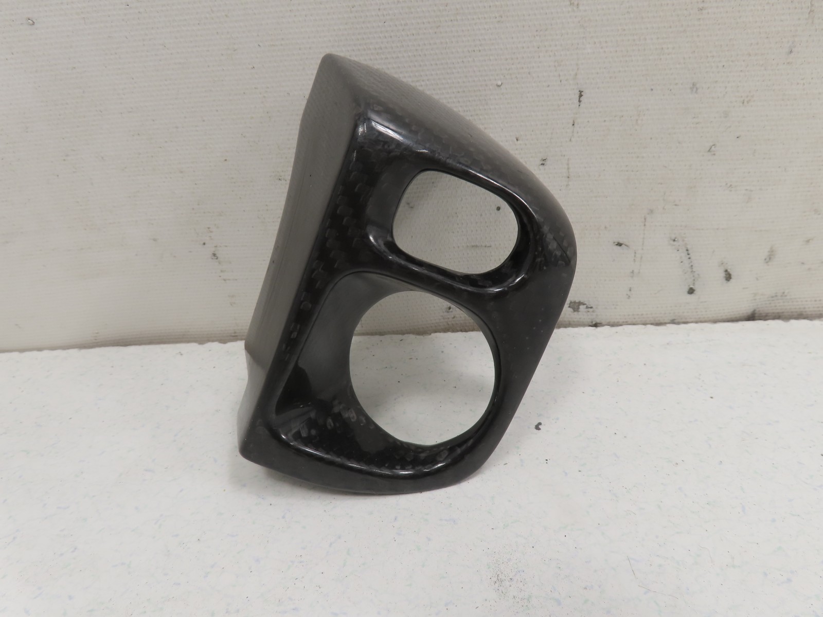 06 Lamborghini Gallardo #1310 Trim, Steering Column Switch Cover Carbon Fiber RH