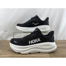 Hoka Bondi 9 Mens Black White Running Shoes 1162011 BWHT 9.5D