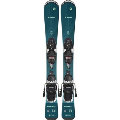 Blizzard PEARL JR Skis Girls with 4.5 Marker Bindings Youth Kids Blue 23/24
