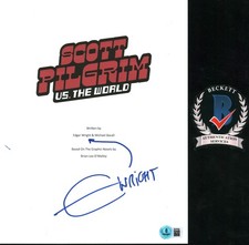 Edgar Wright Signed Autograph Scott Pilgrim vs the World Movie Script w/ BAS COA