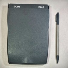 3Com Palm III PDA Handheld Organizer w/ Stylus Powers On Vintage PalmPilot