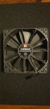 Noctua NF-F12 PWM chromax.black.swap 4-Pin Premium Quiet Fan - Black