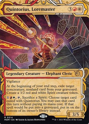 Quintorius, Loremaster (Showcase) R March of the Machine 314 NM