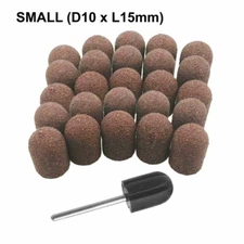 Berkeley SB503-C 25 Pedicure Sanding Caps with 1 Rubber Mandrel | Small