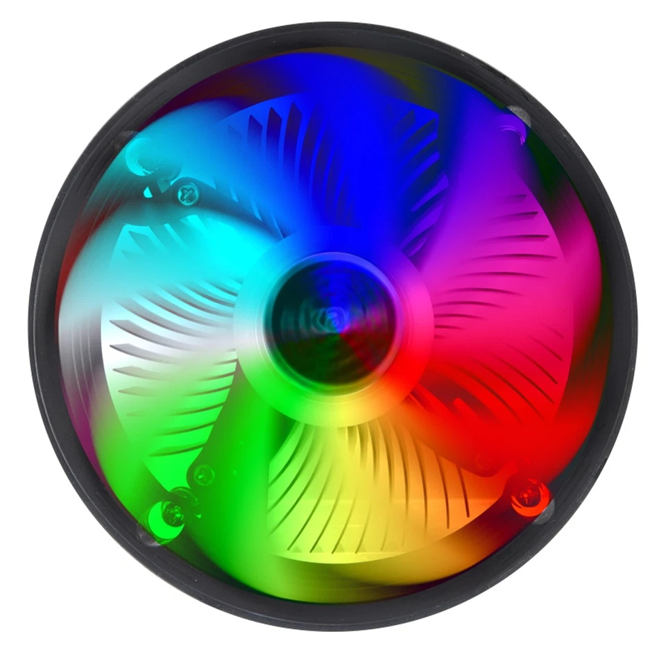 Akasa Vegas Chroma AM AMD AM3 AM4 AM5 1800rpm ARGB LED 4-Pin 12cm Fan CPU Cooler - Image 2 of 4