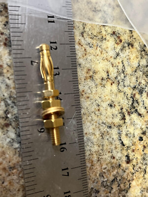 A/ 5PCS  MULTI-CONTACT SA400 Banana Test Connector, Plug, Panel Mount,  Gold