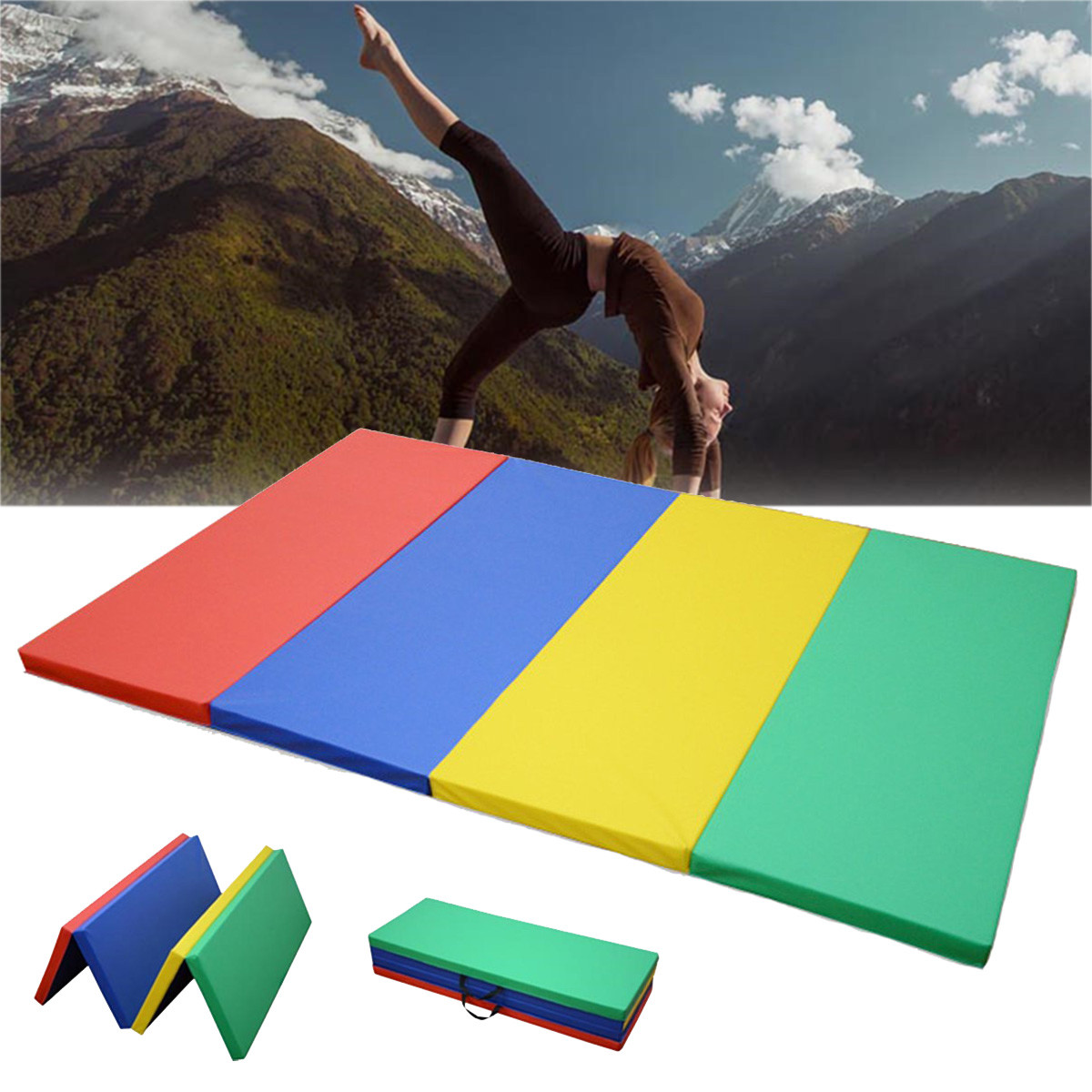 70x47x1.97inch Folding Gymnastics Panel Gym Exercise Yoga Pad Tumbling Fitness M 70x47x1.97inch Exercise Folding Gymnastics Panel Gym Exercise 70x47x1.97inch Yoga Pad Tumbling Fitness M 7d4f4c