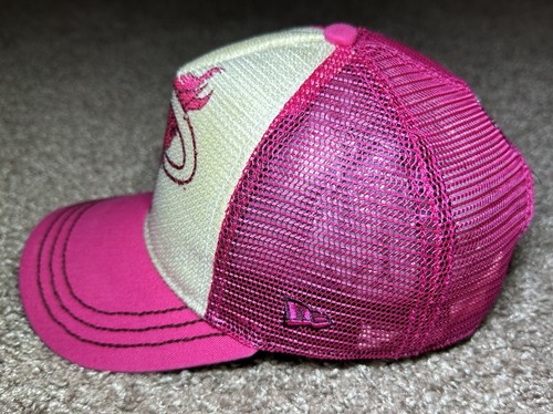 New Era 9Forty Girl’s Ball Cap Snap Back Mesh NBA Basketball Miami Heat Shimmer - Picture 7 of 23